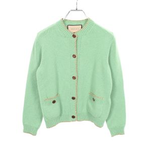 [중고] Gucci 구찌 가디건/볼레로 691575 라이트 그린 코튼 가디건/볼레로 라이트 그린 691575 여성용 Used A
