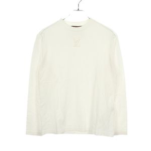 【中古】 ルイ・ヴィトン LOUIS VUITTON 長袖Tシャツ エンボスLVロゴ RM251Q NPG HSY 43W コットン Tシャツ メンズ Used B