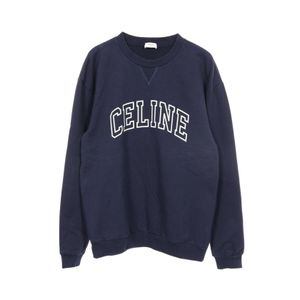 [Used] Celine CELINE Sweatshirt, Loose Fit, Logo, Crew Neck, Cotton, Men's, Used A