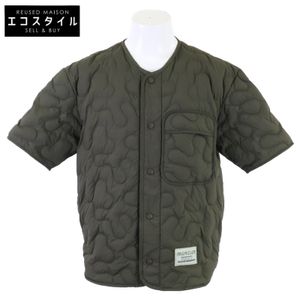 Moncler Genius x Salehe Bembury 23AW Camicia Nylon Back Print Short Sleeve Quilted Down Jacket Size 50 [Used]