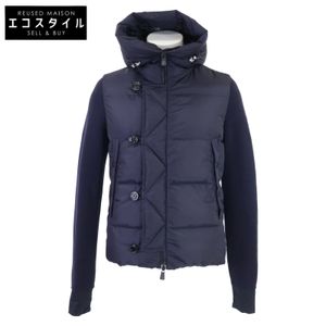 Moncler GRENOBLE C209794010000 MAGLIONE TRICOT CARDIGAN Knit/Down Panel Hooded Jacket M [Used]