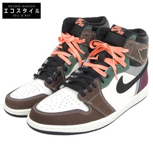 Nike Air Jordan 1 High OG Hand Crafted Shoes, Men's, Multicolor, Color 29cm, DH3097-001, Size 11 (US) [Used]
