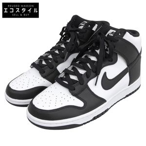 Nike Dunk HI Retro High-Top Shoes, Men's, Black x White, Size 27cm, DD1399-105, Size 9 (US) [Used] (Like New)