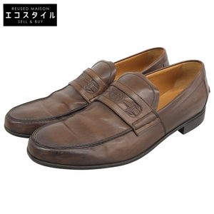 Gucci Horsebit Coin Loafers, Men's Braun , Size 8 (295786) [Used]