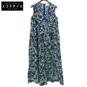 United Arrows Floral Maxi Dress, Women's, Navy Green, Size 36, Item Number 1526-215-5109, Size 36 [Used]