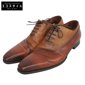 Magnanni Mixed Media Switching Leather Shoes, Men's Braun , Size 42 (16729) [Used]