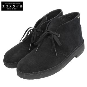 Clarks Suede Desert Boots, Men's, Black, Size 7 1/2 (UK) [Used]