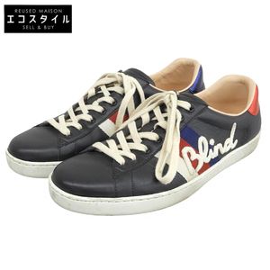 Gucci Tricolor Low-Cut Sneakers, Men's Shoes, Black, Size 8 1/2 (497276), 8.5 [Used]
