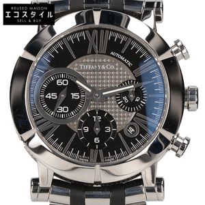 Tiffany & Co. Z1000.82.12A10A00A Atlasgent Chronograph Date See-Through Back Stainless Steel Rubber Strap Automatic [Pre-owned] (Newly polished)
