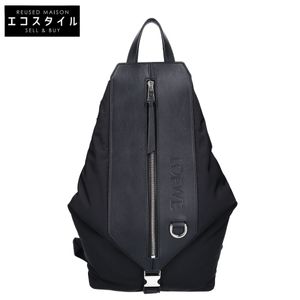 Loewe尼龍x皮革可轉換雙肩包，小號，成色極佳[二手]