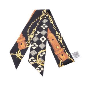 [Used] CELINE Lavallière Silk Twill RIBON Scarf, Women's, Used A