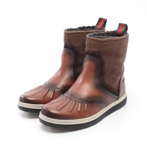 [중고] Gucci 구찌 부츠 쇼트 레더 스웨이드 앵클 부츠 남성용 Used B