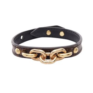 [Used] Louis LOUIS VUITTON Twist the Chain Monogram Bracelet M6529 Leather Twist the Chain Bracelet Women's Used A