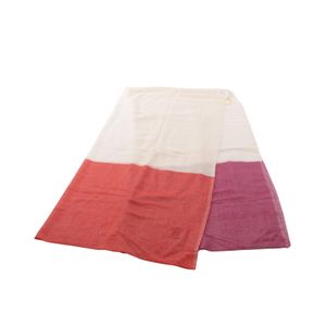 【二手】Hermes 爱马仕 披肩/丝巾 雪纺 红色/米色 真丝 女士 Used A