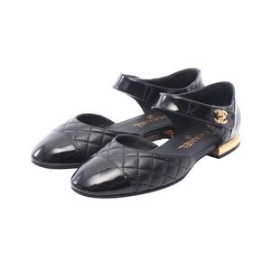 [Used] Chanel Ballerina Pumps G38441 Leather Patent Leather Flat Shoes Women's Used A