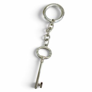 成色極佳☆TIFFANY&Co. Tiffany AG925 鑰匙圖案鑰匙圈/包包掛飾 銀色 重量19.6克 女士