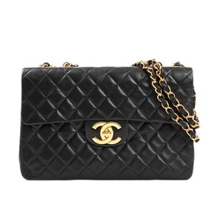 【วินเทจ】ชาแนล CHANEL กระเป๋าสะพายไหล่ กระเป๋าสะพายโซ่ A01436 หนังแกะ สีดำ