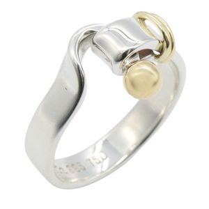 [Used] Tiffany & Co. Love Knot Ring, Size #11, 18K Yellow Gold, Sterling Silver 925, Women's, Used A