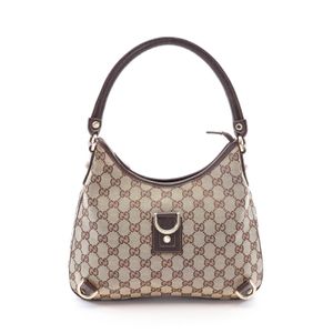[중고] Gucci 구찌 숄더백 애비 GG 캔버스 130738 베이지/브라운 캔버스 레더 애비 원 숄더백 여성용 Used B