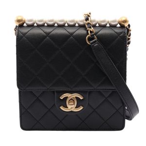 【สินค้ามือสอง】 ชาแนล CHANEL กระเป๋าสะพายไหล่ Matelassé สีดำ หนัง Matelassé Small Flap Chain Shoulder สำหรับผู้หญิง สภาพ A