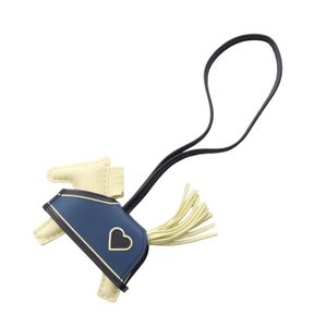【二手】Hermes 爱马仕 Rodeo PM Rodeo Coeur 吊坠 Jaune Milton/Bleu Nuit/Bleu Thaï