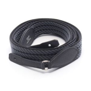 【二手】Hermes 爱马仕 Bandoulière Sangle Cordage 肩带 Gris Misty 黑色/Gris Misty 帆布