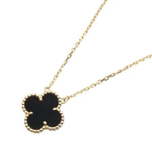 【二手】梵克雅寶 (Van Cleef & Arpels) 復古 Alhambra 縓瑪瑙項鍊，頸圍 37/41.5 厘米，18K（黃金）復古 Alhambra 縵瑪瑙項鍊