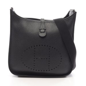 【二手】Hermes 爱马仕 单肩包/斜挎包 Evelyne II PM 黑色 其他 Evelyne 2 PM 黑色 女士 Used B