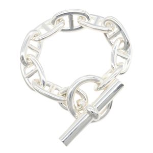 【二手】Hermes 爱马仕 Chaine d'Ancre TGM 手链 9链节 手围13.5cm 925银 女士手链