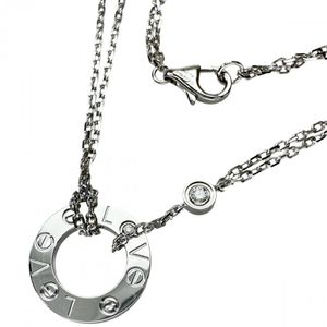 CARTIER/カルティエ ラブサークル 2Pダイヤモンド ネックレス K18WGホワイトゴールド 6.6g 40cm レディース 【中古】
