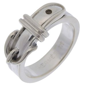 Hermes 爱马仕 Ceinture 戒指 9.5号 银925 约5.5g 女士【二手】