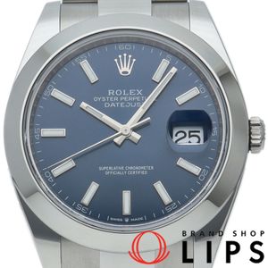 โรเล็กซ์ Datejust 41 นาฬิกาผู้ชาย Oyster สีน้ำเงิน Datejust 41 Oyster 126300 พร้อมกล่องและใบรับประกัน SS นาฬิกาผู้ชาย สีน้ำเงิน สภาพดีเยี่ยม 【ของใหม่】