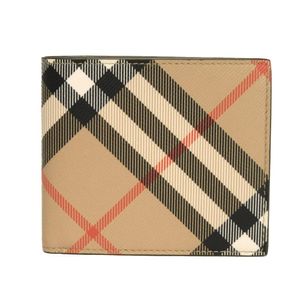 สินค้ามือสอง BURBERRY กระเป๋าสตางค์แบบพับสองทบพร้อมช่องใส่เหรียญ รุ่นปัจจุบัน สีเขียวขี้ม้า ช่องใส่ธนบัตร ช่องใส่การ์ด ช่องใส่เหรียญ สภาพใหม่ยังไม่ผ่านการใช้งาน โลโก้ใหม่ แบบปั๊มนูน สี Sand Beige กระเป๋าสตางค์แบบพับสองทบและกระเป๋าสตางค์แบบมินิ 8095046