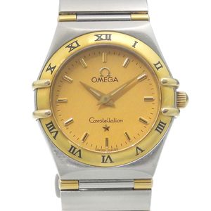 นาฬิกาข้อมือ OMEGA Constellation รุ่น Half Bar 1362.10 สแตนเลสสตีล ระบบควอตซ์ หน้าปัดสีเหลือง สำหรับสุภาพสตรี [มือสอง]