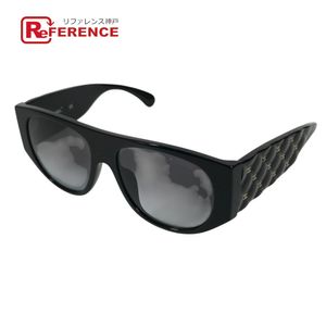 CHANEL logo CC Coco mark Matelassé quilted sunglasses
