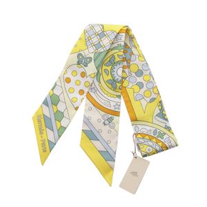 【二手】Hermes 爱马仕 Twilly Les Murmures de la Foret 丝巾 丝带 丝绸 女士 未使用品