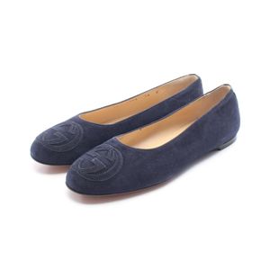 [Used] Gucci Interlocking G Suede Flat Shoes for Women, Used A