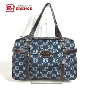LOEWE單肩包，Anagram Logo 波士頓包