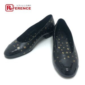 CHANEL Coco Mark all-over print ballerina pumps