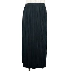 최상급 컨디션▲PLEATS PLEASE ISSEY MIYAKE PP55-JG102 플리츠 롱 스커트 블랙 1 일본제 정품 여성용