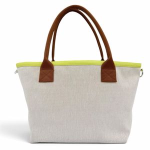 極美品☆HERMES エルメス プティ アッシュ So ソー キャンバス レザー使い トートバッグ ハンドバッグ ナチュラル フランス製 レディース