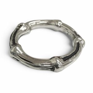 Mint Condition □ TIFFANY&Co. Tiffany Vintage SV925 1996 Bamboo Ring, Silver, Approx. JP Size 11, Weight 5.6g, Men's