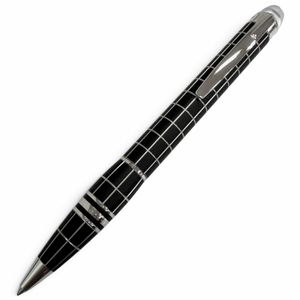 美品□MONTBLANC モンブラン メタルラバー ウィンドウペン ツイスト式 ボールペン シルバー ブラック ドイツ製 メンズ 筆記確認済み
