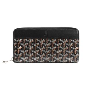 【Used】โกยาร์ด GOYARD กระเป๋าสตางค์ยาว Matignon GM Coated Canvas Black