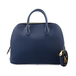 【二手】Hermes 爱马仕 Bolide 1923 30 手提包 Epsom 小牛皮 藏青色