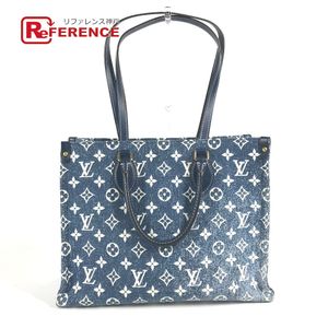 LOUIS VUITTON RFIC Monogram Denim Jacquard OnTheGo MM Shoulder Bag