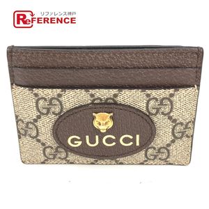 GUCCI GG 수프림 캣 헤드 고양이 네오 빈티지 카드지갑/카드케이스