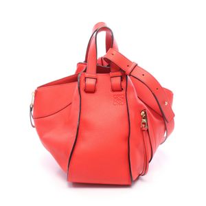 【二手】 LOEWE Hammock Bag 小號RED紅色真皮手提包，女士，二手 B