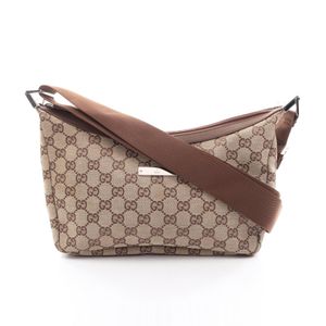 [중고] Gucci 구찌 숄더백 GG 캔버스 019･0433 베이지/브라운 캔버스 레더 숄더백 여성용 Used B