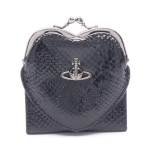 【中古】 ヴィヴィアンウエストウッド Vivienne Westwood コインケース HEART FRAME WALLET クロコ型押し S5115003PWL00D7N204 レザー 二つ折財布 レディース 新品